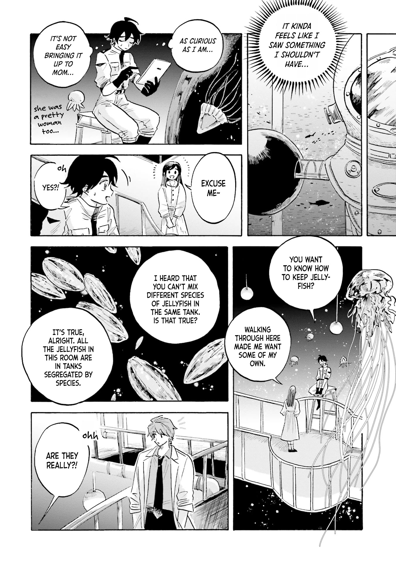 Deep Sea Aquarium Magmell Chapter 13 page 8 - Chapter 13: Helmet Jellyfish, Part 1