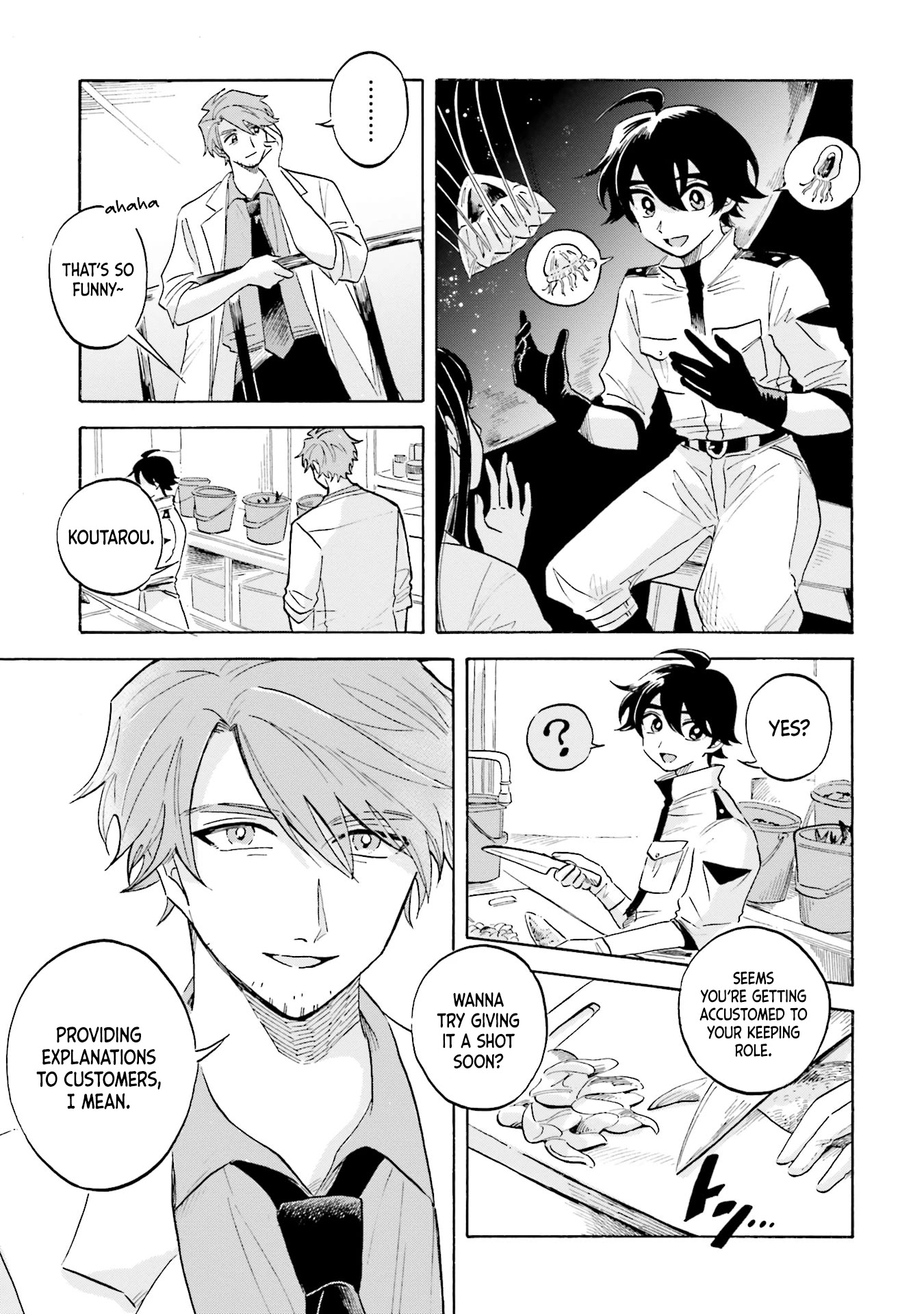 Deep Sea Aquarium Magmell Chapter 13 page 9 - Chapter 13: Helmet Jellyfish, Part 1