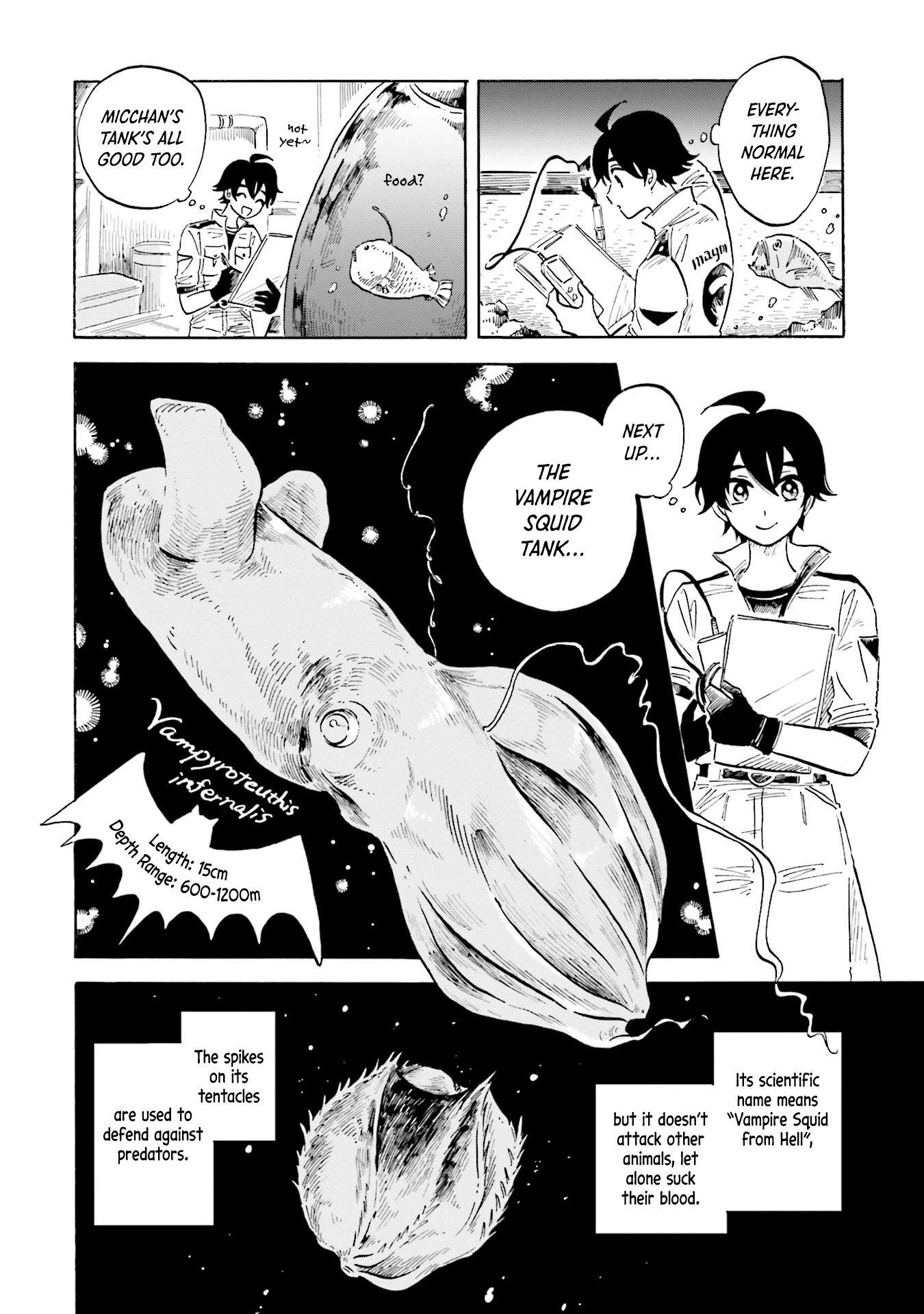Deep Sea Aquarium Magmell Chapter 16 page 7 - Chapter 16: Vampire Squid