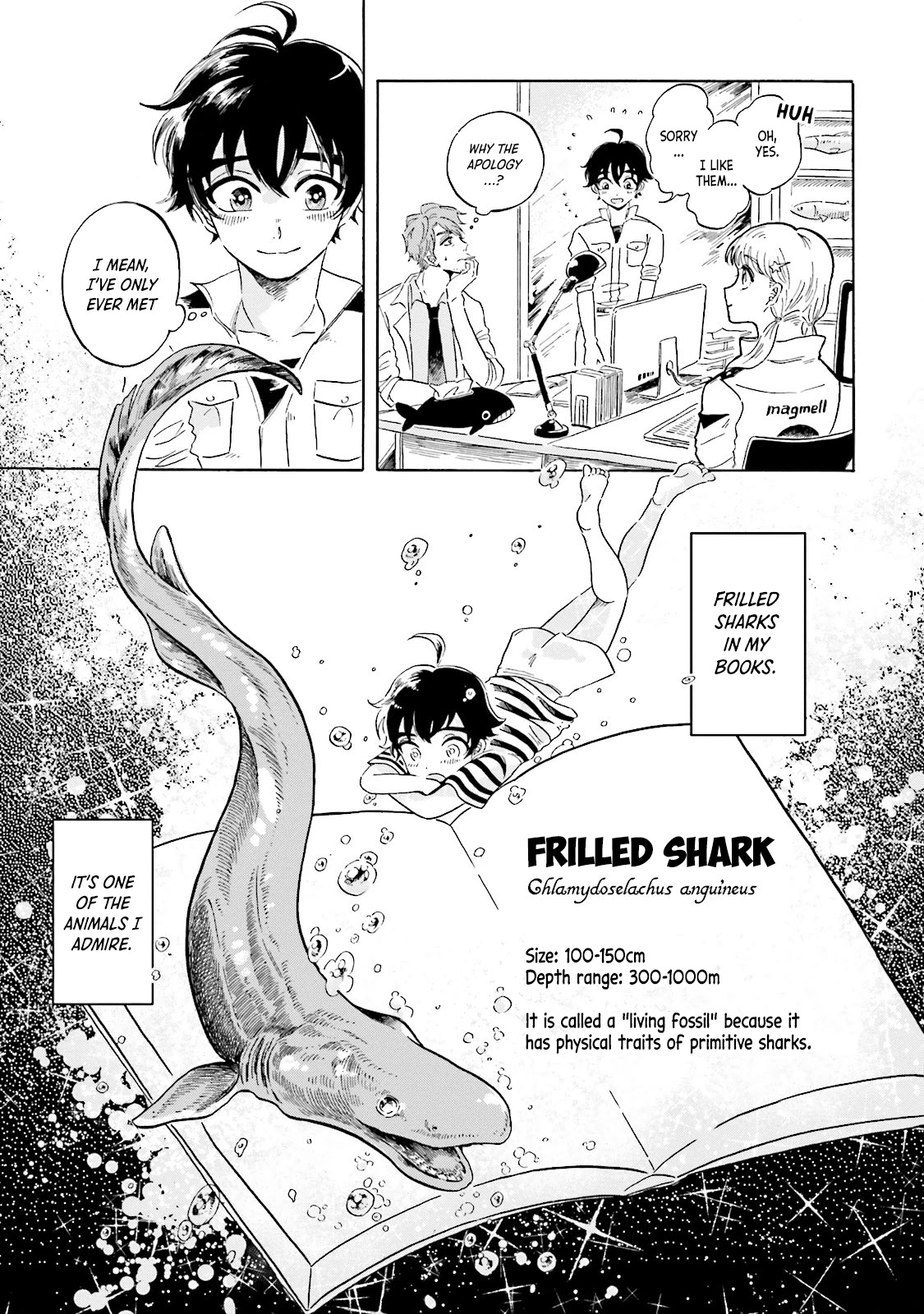 Deep Sea Aquarium Magmell Chapter 2 page 5 - Chapter 2: Frilled Shark