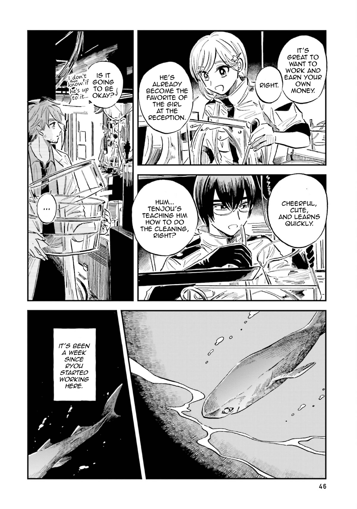 Deep Sea Aquarium Magmell Chapter 32 page 14 - Chapter 32: Cookiecutter Shark, Part 1