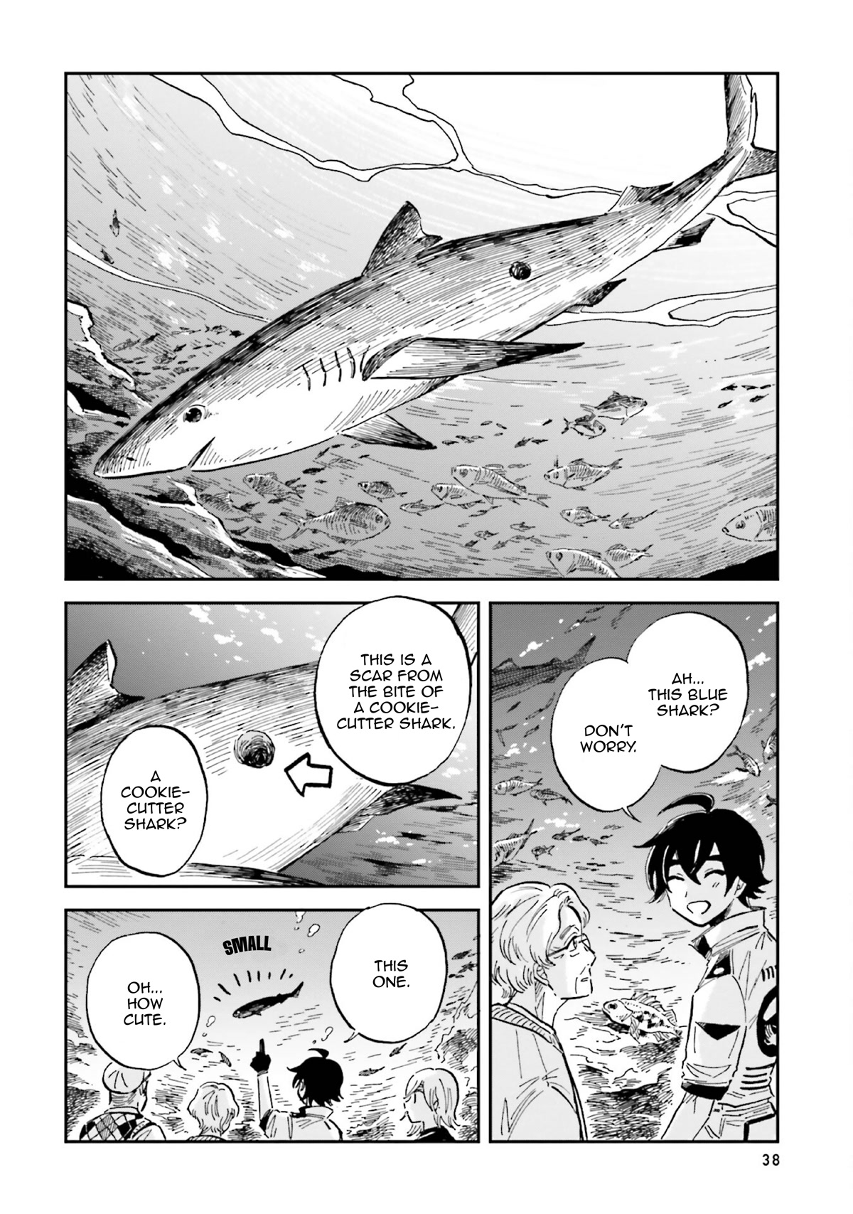 Deep Sea Aquarium Magmell Chapter 32 page 6 - Chapter 32: Cookiecutter Shark, Part 1