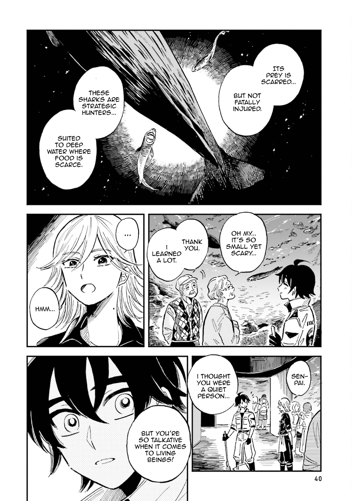 Deep Sea Aquarium Magmell Chapter 32 page 8 - Chapter 32: Cookiecutter Shark, Part 1