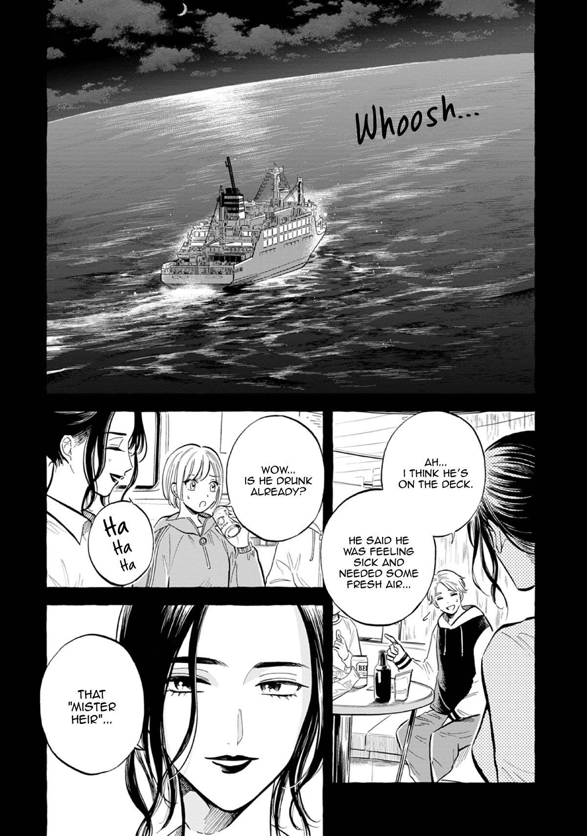 Deep Sea Aquarium Magmell Chapter 42.9 page 2 - Chapter 42.9: Extra - On deck, 10:00 P.M.