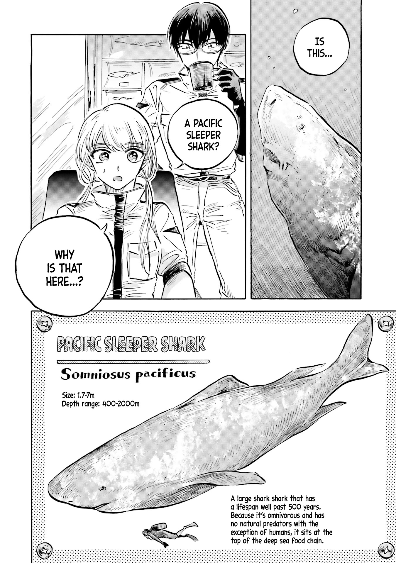Deep Sea Aquarium Magmell Chapter 8 page 17 - Chapter 8: Pacific Sleeper Shark, Part 1