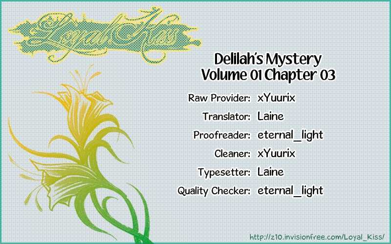 Delilah's Mystery Chapter 3 page 1 - Chapter 3