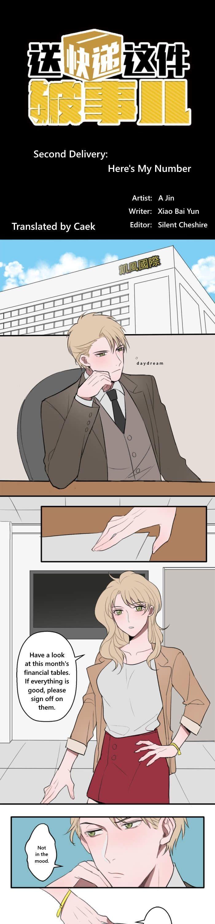 Delivery Boy Debacle Chapter 2 page 1 - Chapter 2 : Here's My Number