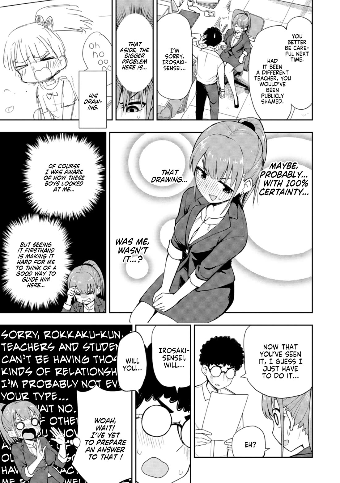 Delusional Teacher Chapter 4 page 3 - Chapter 4: You Can Draw It A Bit Bigger, You Know?