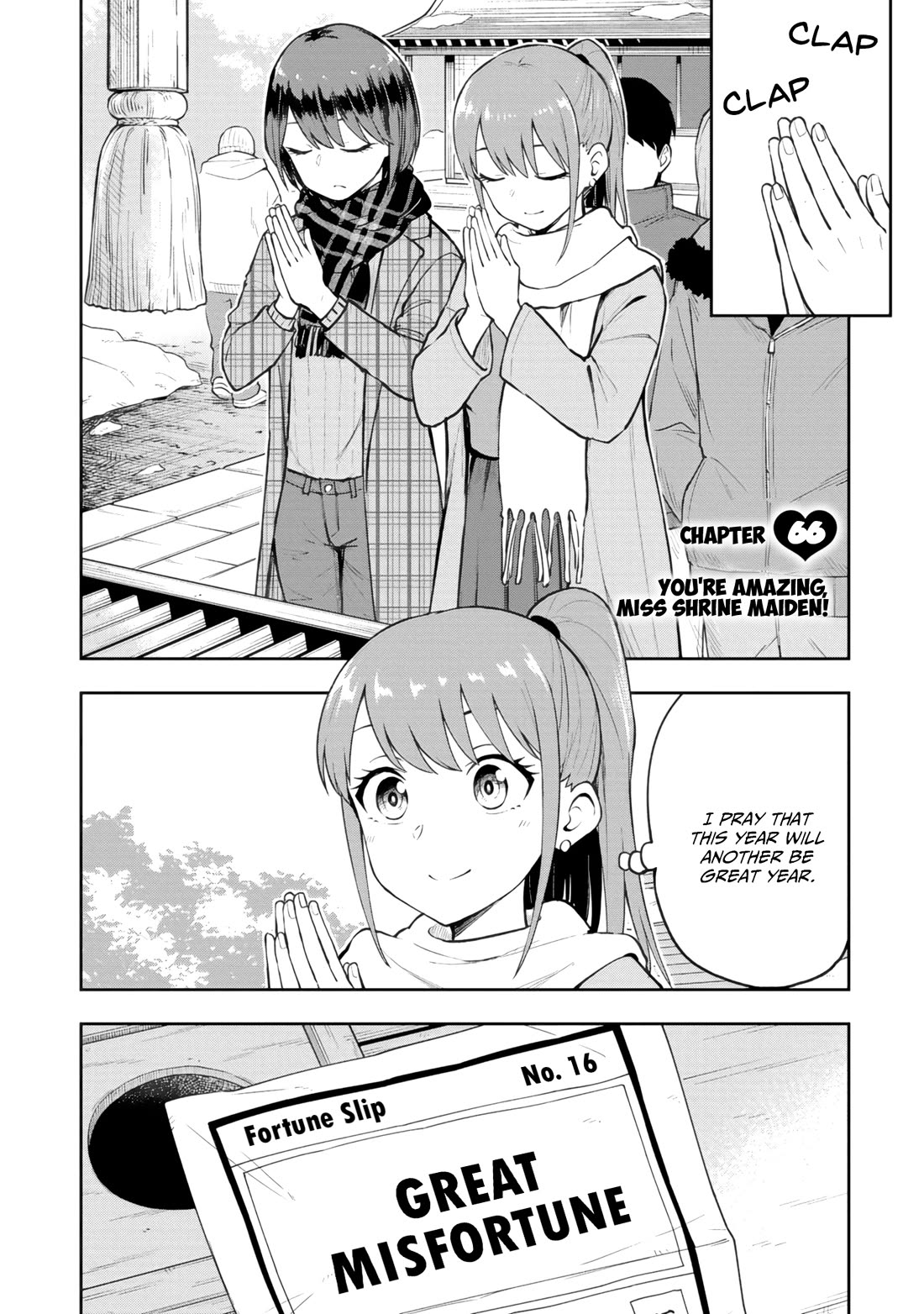 Delusional Teacher Chapter 66 page 1 - Chapter 66: You're Amazing, Miss Shrine Maiden!