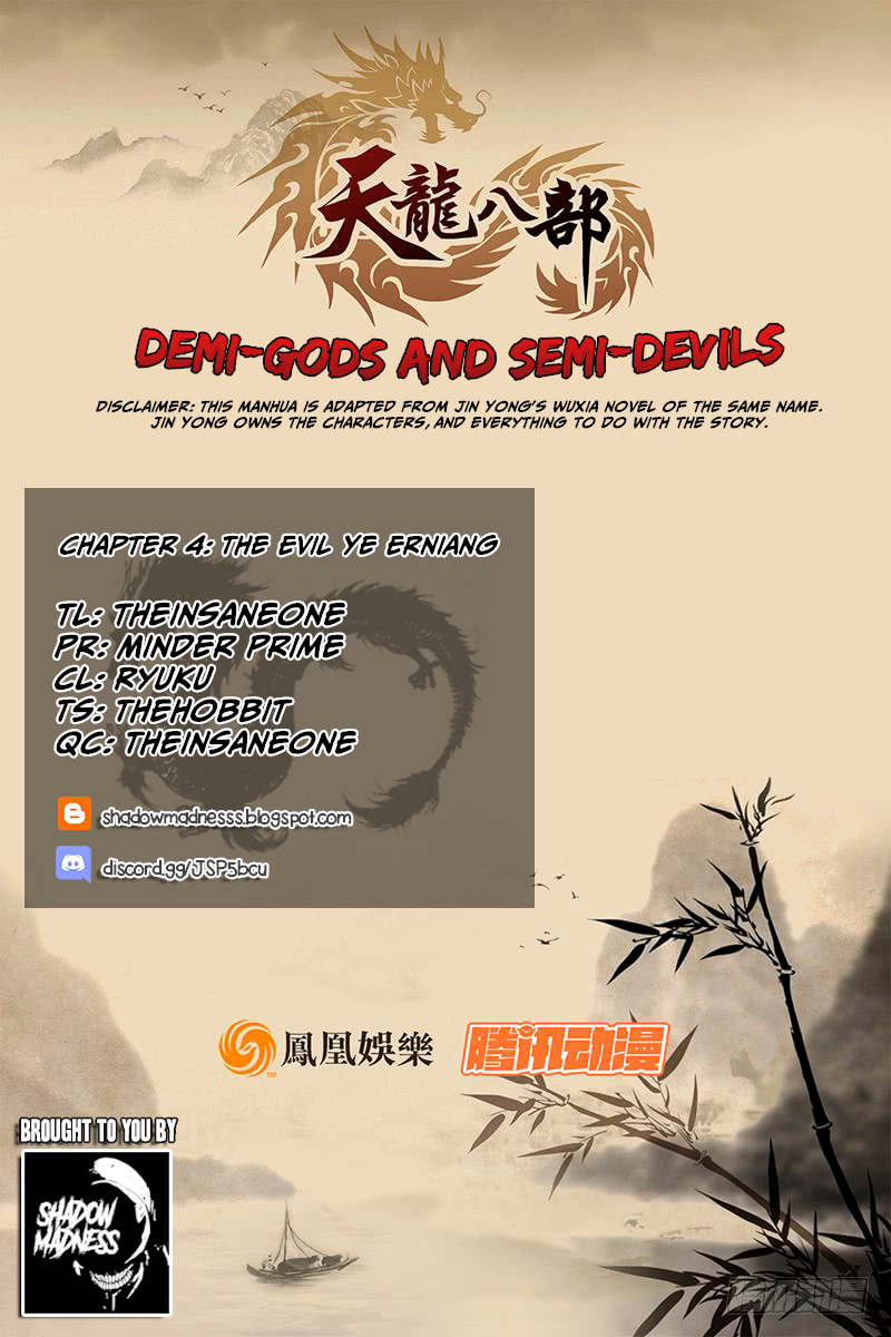Demi-Gods and Semi-Devils Chapter 4 page 1 - Chapter 4: The Evil Ye Erniang
