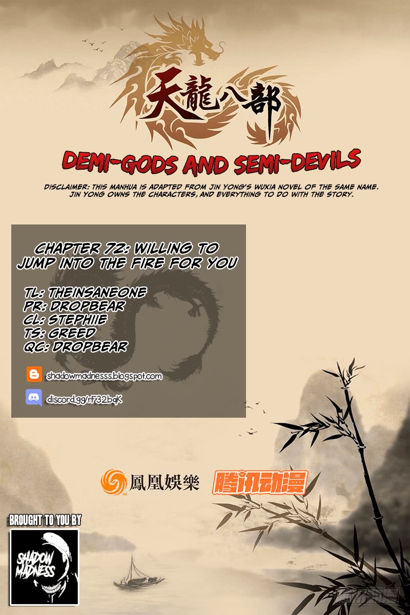 Demi-Gods and Semi-Devils Chapter 72 page 1 - Chapter 72: Willing to jump into the fire for you