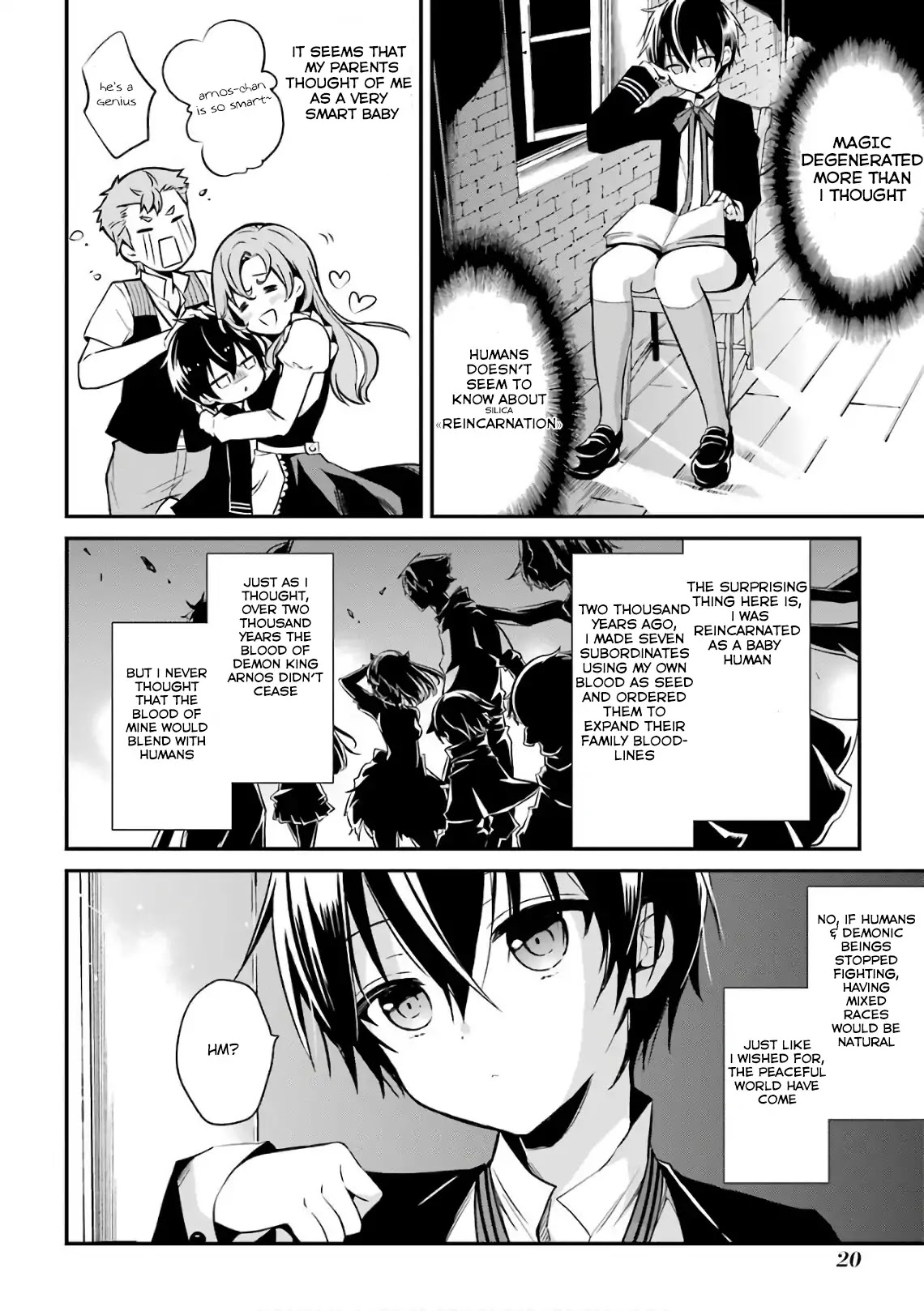 Demon King Mismatched School ~The Founder of the Strongest Demon King in History, He Arrives at School as Descendants After Reincarnating~ Chapter 1 page 23 - Chapter 1: Reincarnation and a Written Invitation