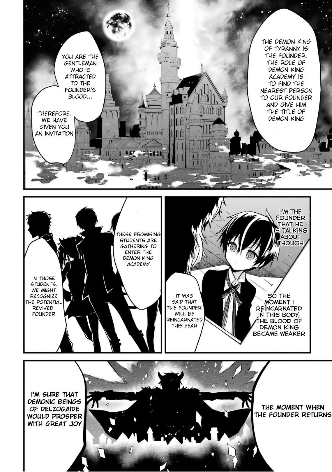 Demon King Mismatched School ~The Founder of the Strongest Demon King in History, He Arrives at School as Descendants After Reincarnating~ Chapter 1 page 25 - Chapter 1: Reincarnation and a Written Invitation