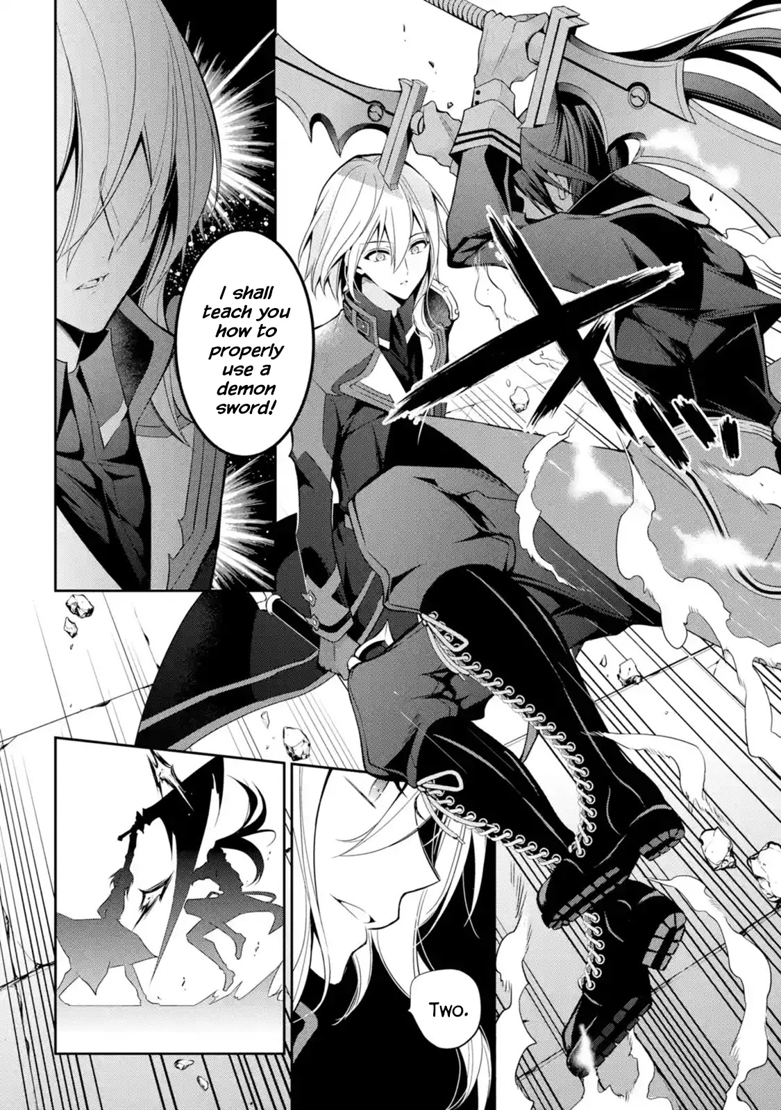 Demon King Mismatched School ~The Founder of the Strongest Demon King in History, He Arrives at School as Descendants After Reincarnating~ Chapter 14 page 22 - Chapter 14: Demon Sword Training