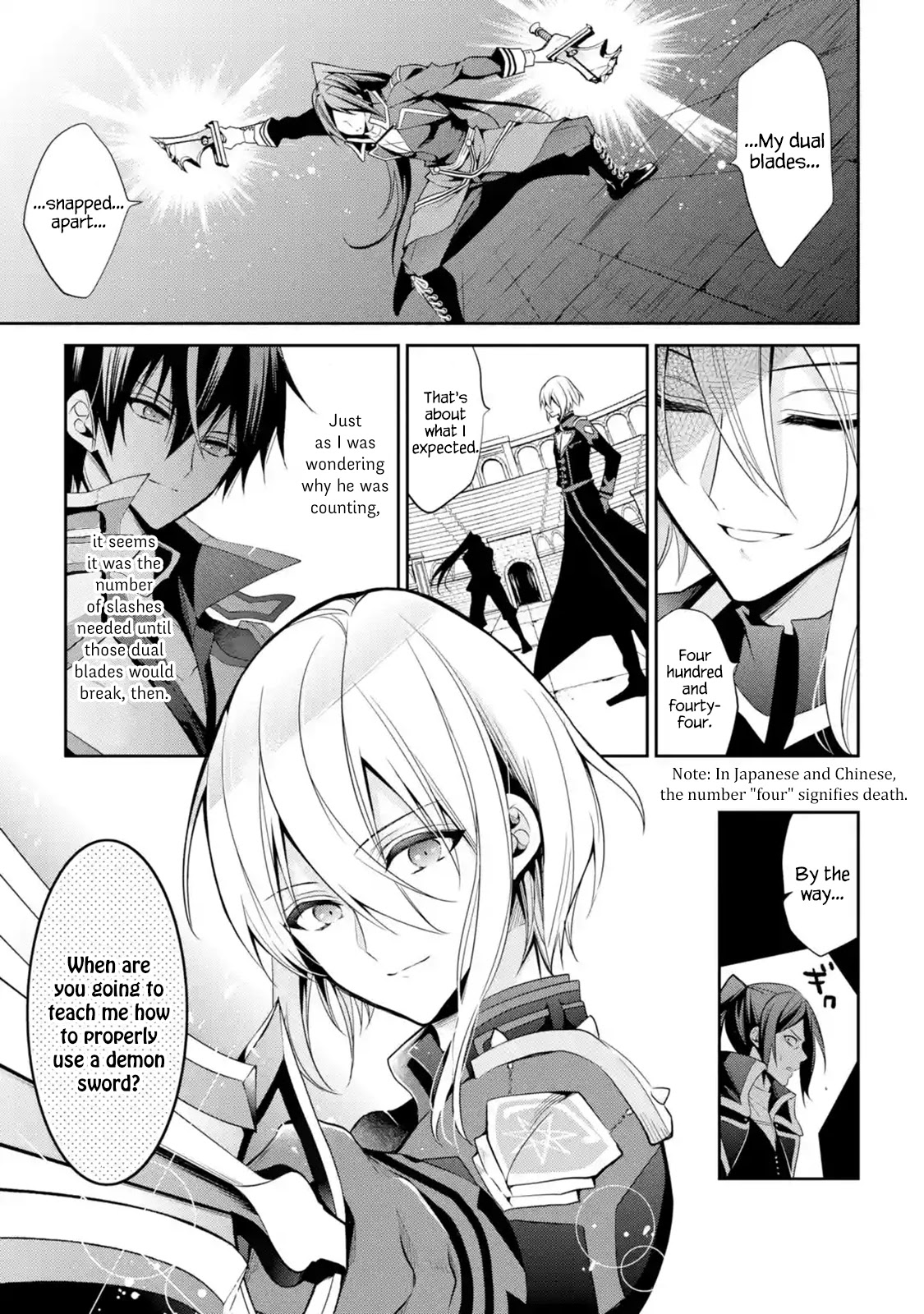 Demon King Mismatched School ~The Founder of the Strongest Demon King in History, He Arrives at School as Descendants After Reincarnating~ Chapter 14 page 35 - Chapter 14: Demon Sword Training