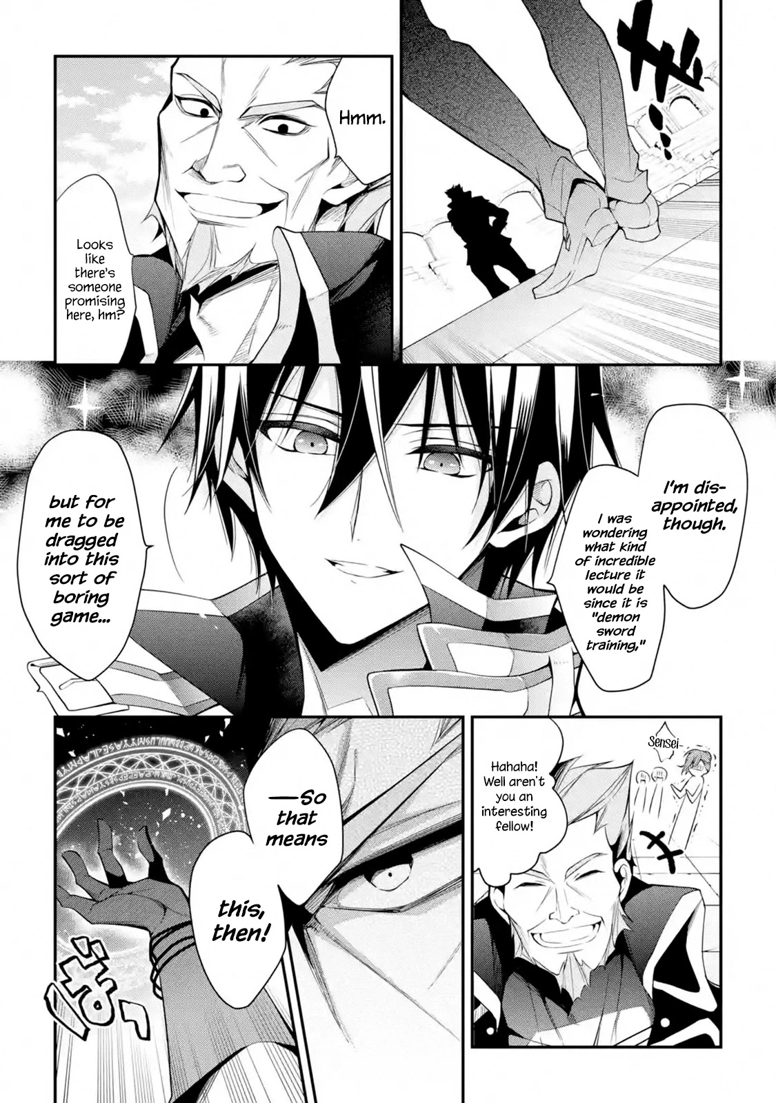 Demon King Mismatched School ~The Founder of the Strongest Demon King in History, He Arrives at School as Descendants After Reincarnating~ Chapter 14 page 9 - Chapter 14: Demon Sword Training