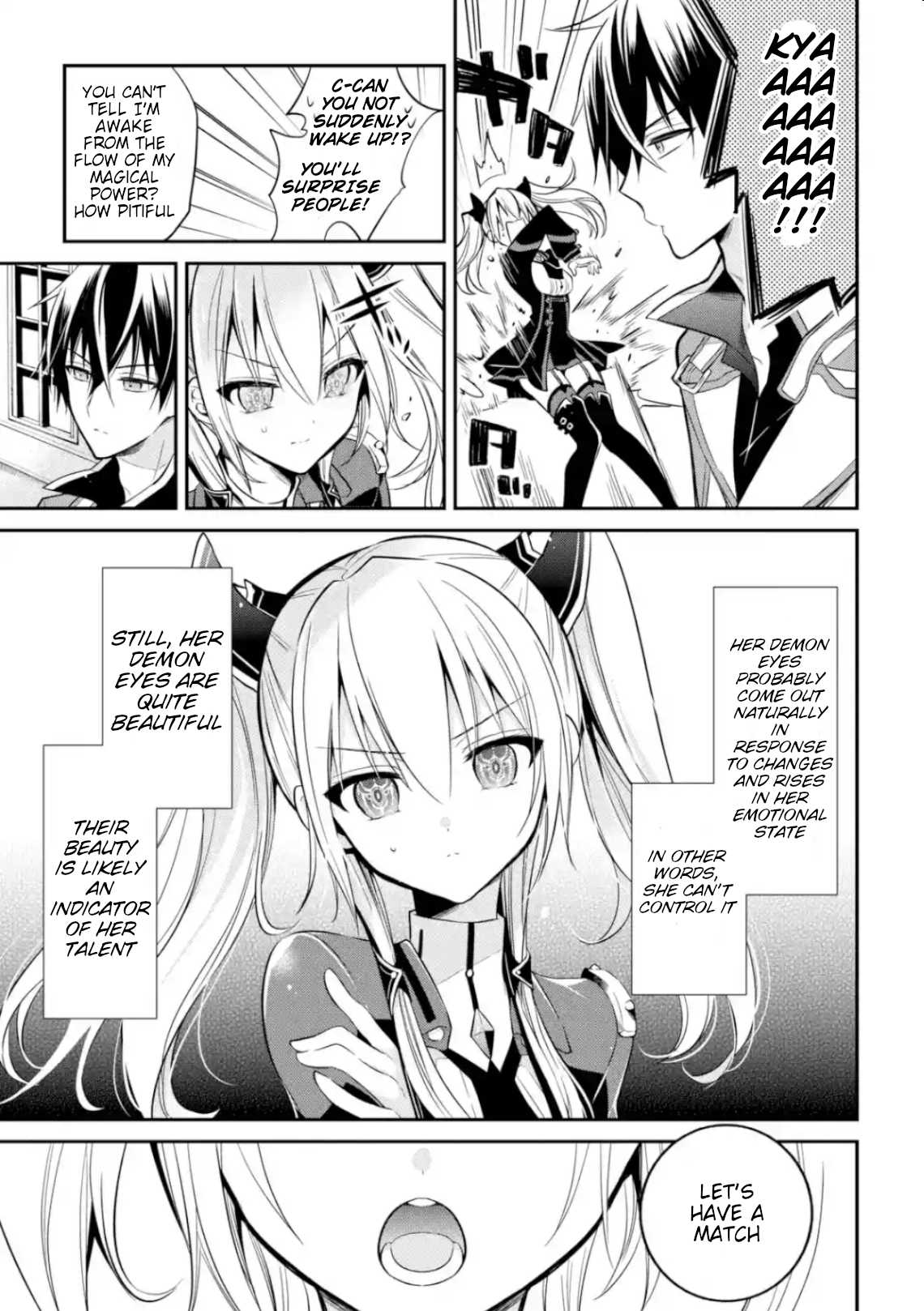 Demon King Mismatched School ~The Founder of the Strongest Demon King in History, He Arrives at School as Descendants After Reincarnating~ Chapter 4 page 13 - Chapter 4: Inter-Team Battle Exam