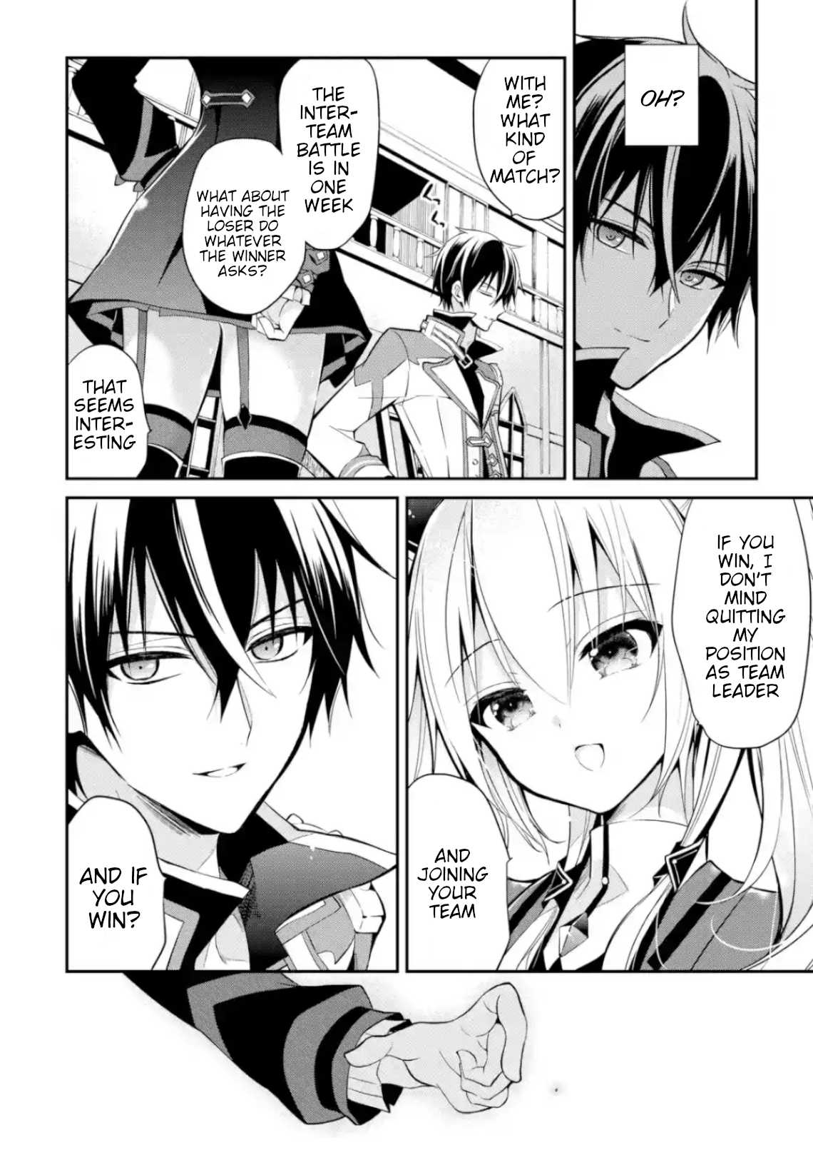 Demon King Mismatched School ~The Founder of the Strongest Demon King in History, He Arrives at School as Descendants After Reincarnating~ Chapter 4 page 14 - Chapter 4: Inter-Team Battle Exam