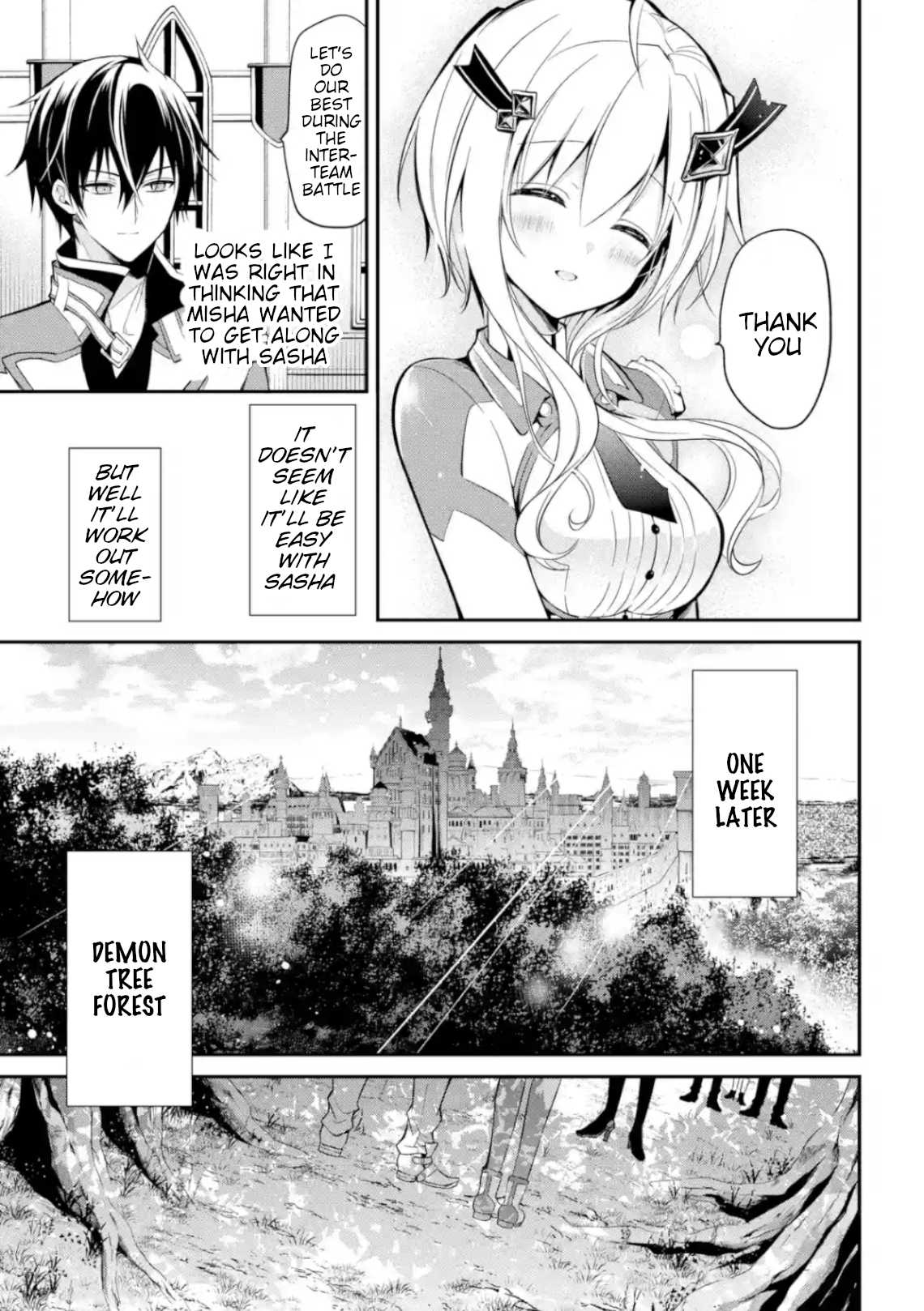 Demon King Mismatched School ~The Founder of the Strongest Demon King in History, He Arrives at School as Descendants After Reincarnating~ Chapter 4 page 17 - Chapter 4: Inter-Team Battle Exam