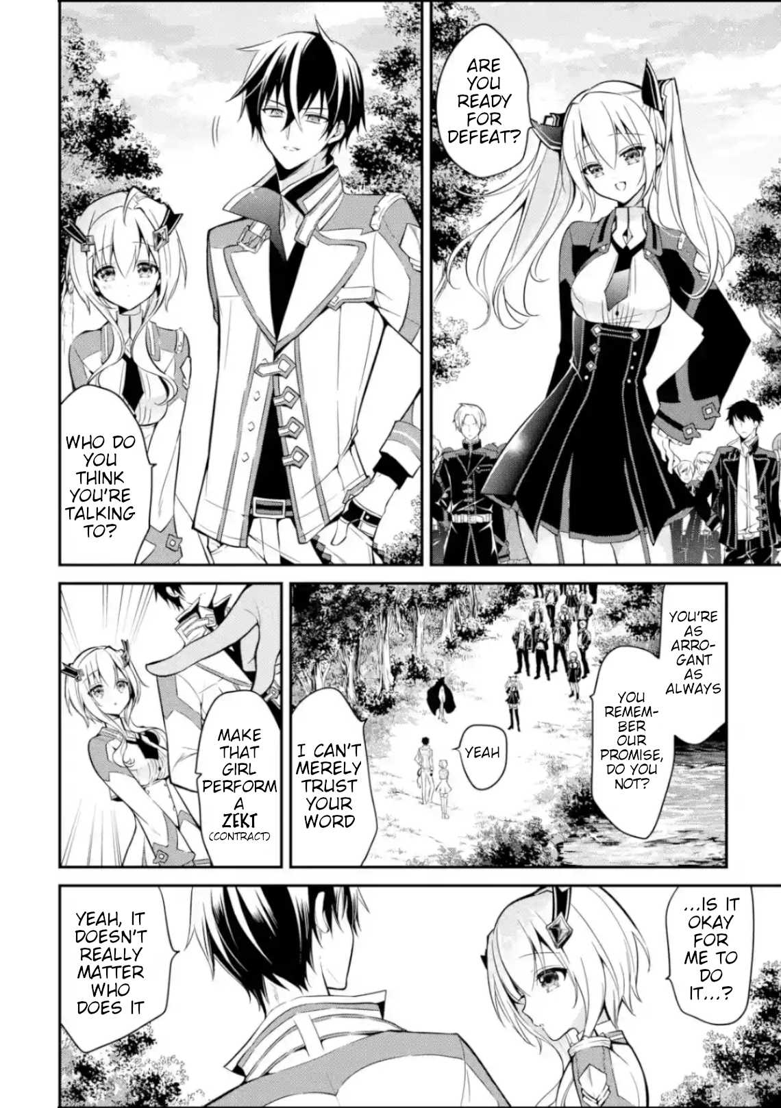 Demon King Mismatched School ~The Founder of the Strongest Demon King in History, He Arrives at School as Descendants After Reincarnating~ Chapter 4 page 18 - Chapter 4: Inter-Team Battle Exam