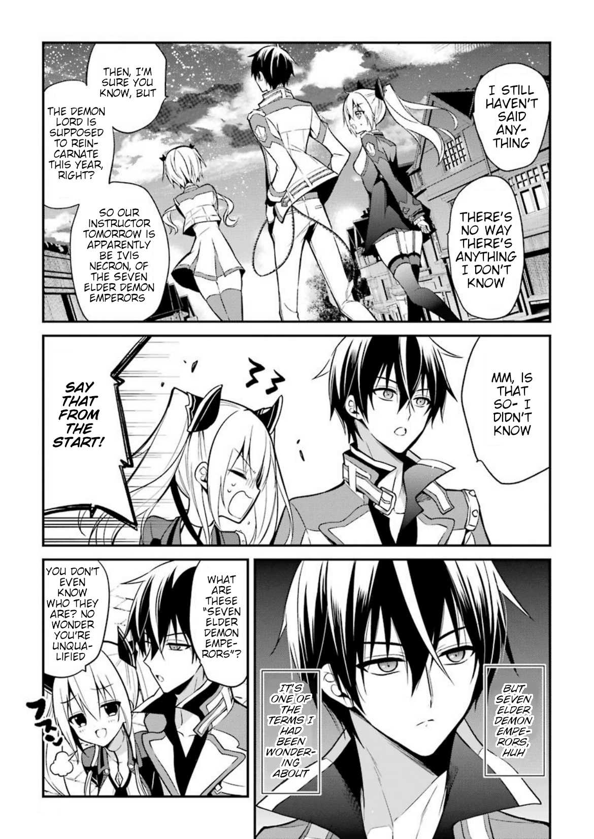Demon King Mismatched School ~The Founder of the Strongest Demon King in History, He Arrives at School as Descendants After Reincarnating~ Chapter 6 page 15 - Chapter 6: The Necron Sisters