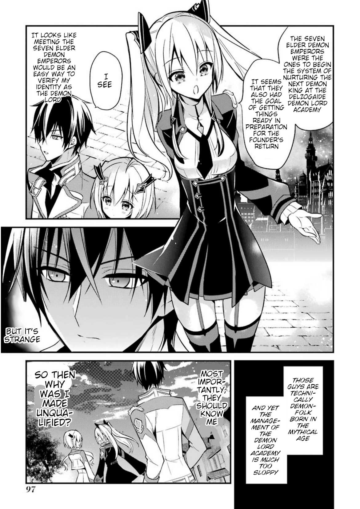 Demon King Mismatched School ~The Founder of the Strongest Demon King in History, He Arrives at School as Descendants After Reincarnating~ Chapter 6 page 17 - Chapter 6: The Necron Sisters
