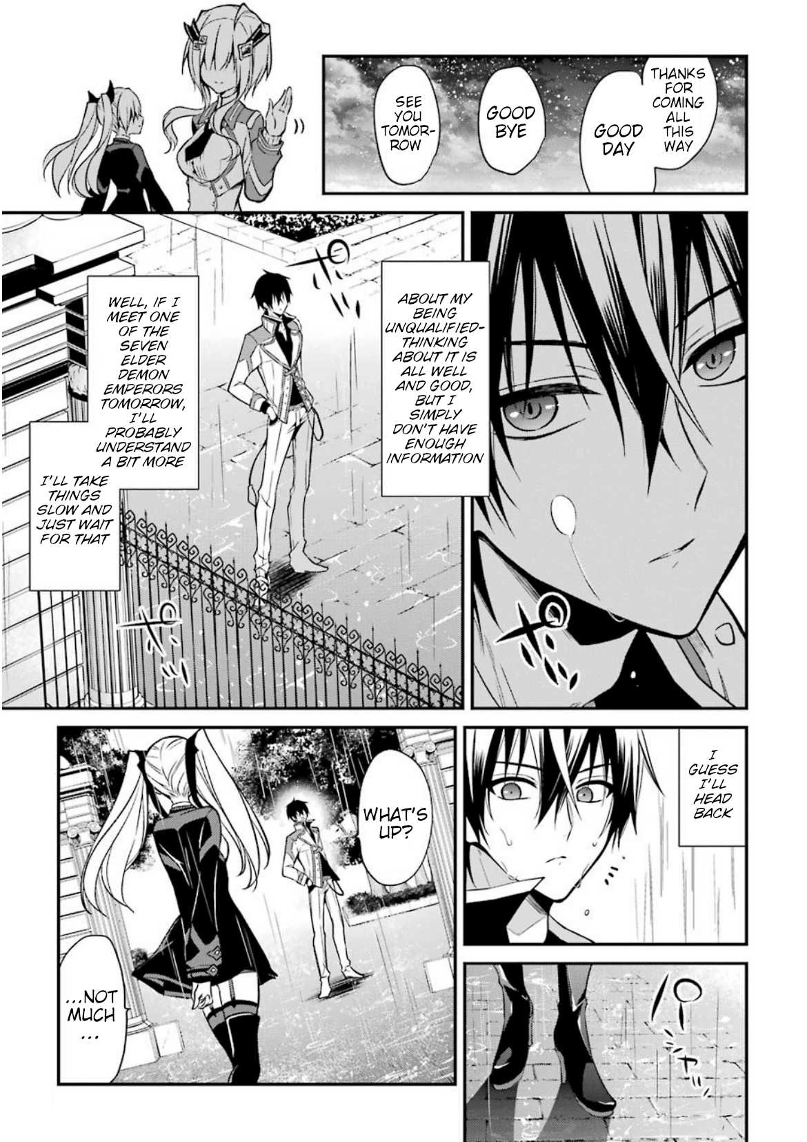 Demon King Mismatched School ~The Founder of the Strongest Demon King in History, He Arrives at School as Descendants After Reincarnating~ Chapter 6 page 19 - Chapter 6: The Necron Sisters