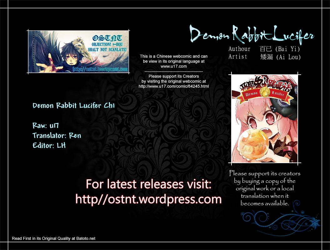 Demon Rabbit Lucifer Chapter 1.2 page 1 - Chapter 1 v2 : Arrival of a Demon