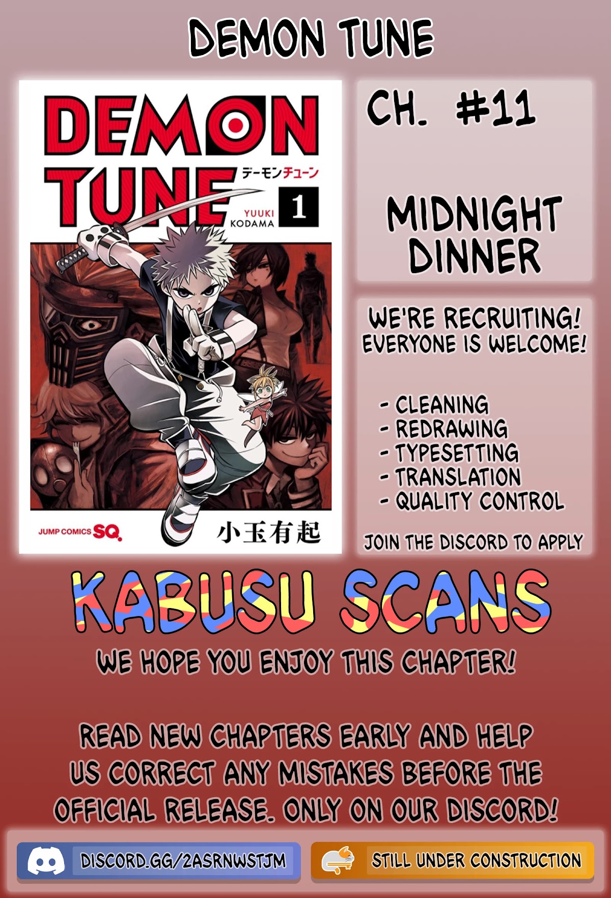 Demon Tune Chapter 11 page 1 - Chapter 11: Midnight Dinner