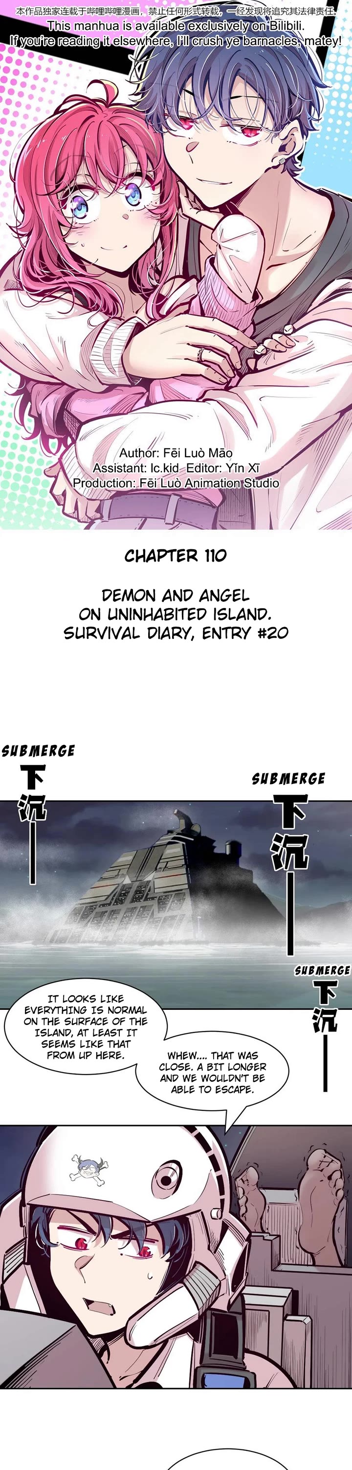 Demon X Angel, Can't Get Along! Chapter 110 page 1 - Chapter 110: Demon and angel on uninhabited island. Survival diary, entry #20