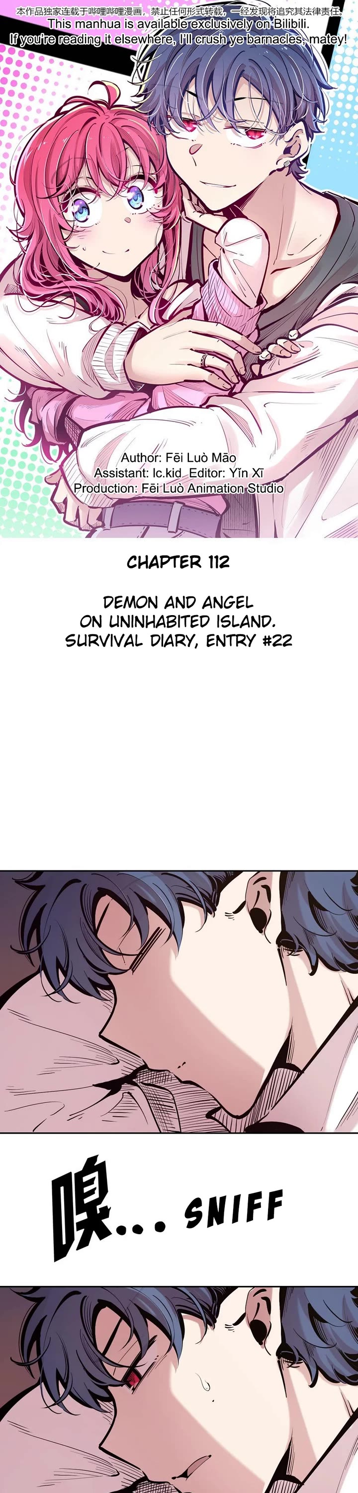 Demon X Angel, Can't Get Along! Chapter 112 page 1 - Chapter 112: Demon and angel on uninhabited island. Survival diary, entry #22