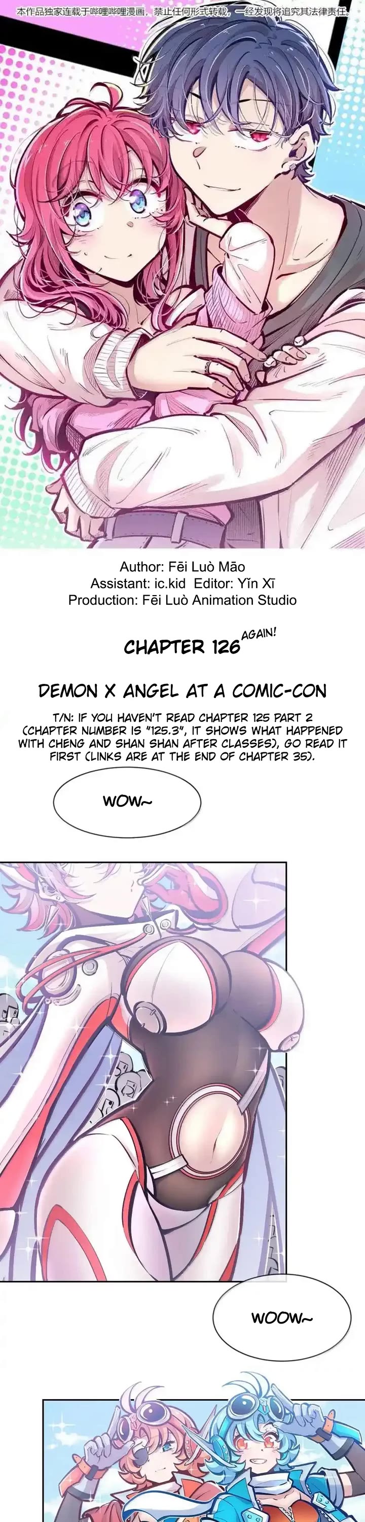 Demon X Angel, Can't Get Along! Chapter 126.1 page 1 - Chapter 126.1: Demon x Angel at a comic-con