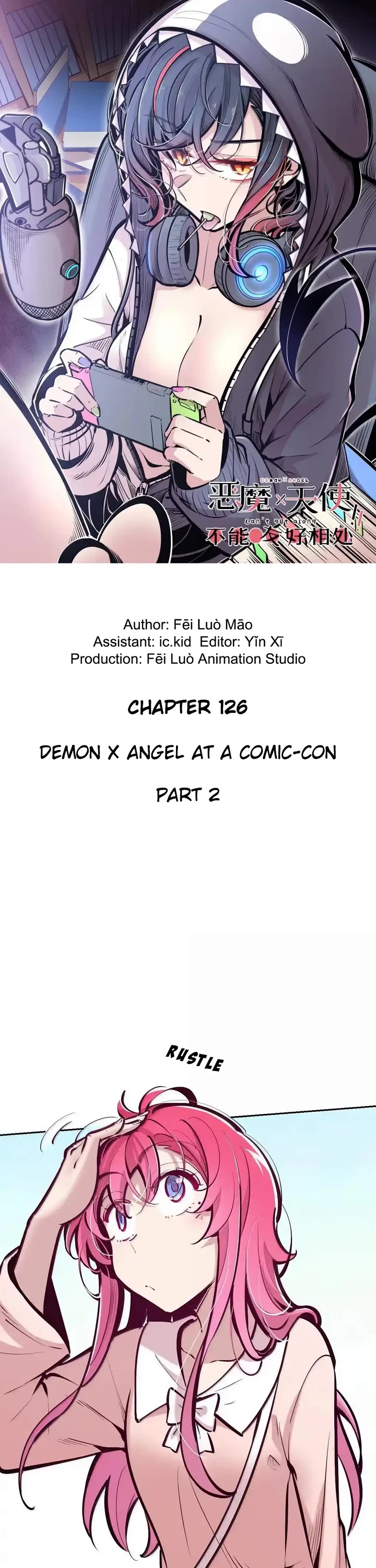 Demon X Angel, Can't Get Along! Chapter 126.2 page 1 - Chapter 126.2: Demon x Angel at a comic-con. Part 2