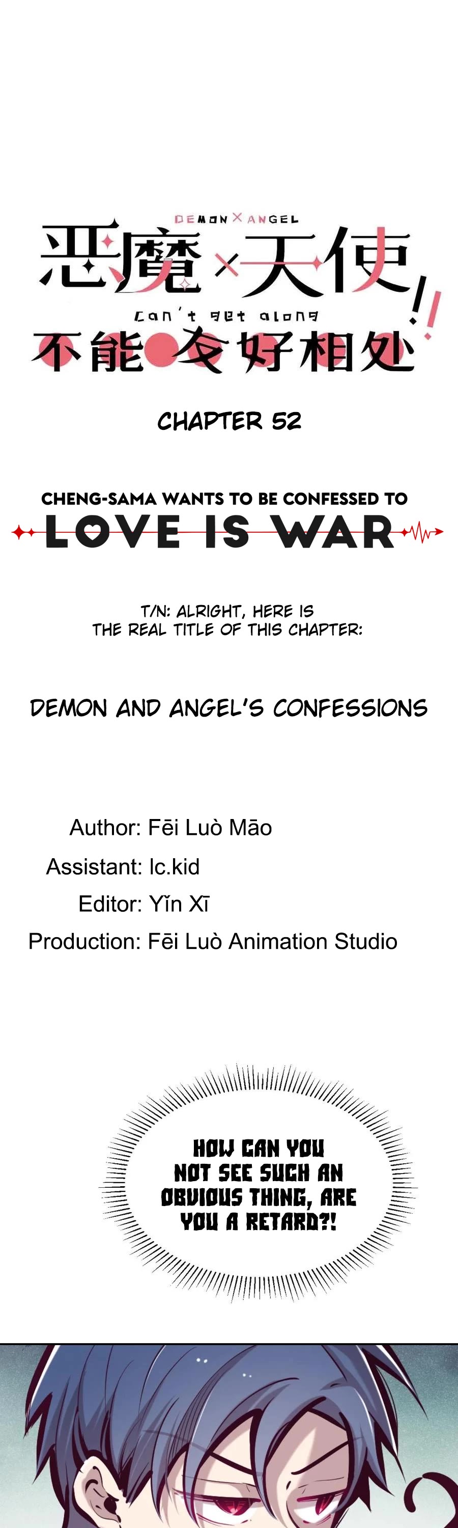 Demon X Angel, Can't Get Along! Chapter 52 page 1 - Chapter 52: Demon and angel's confessions
