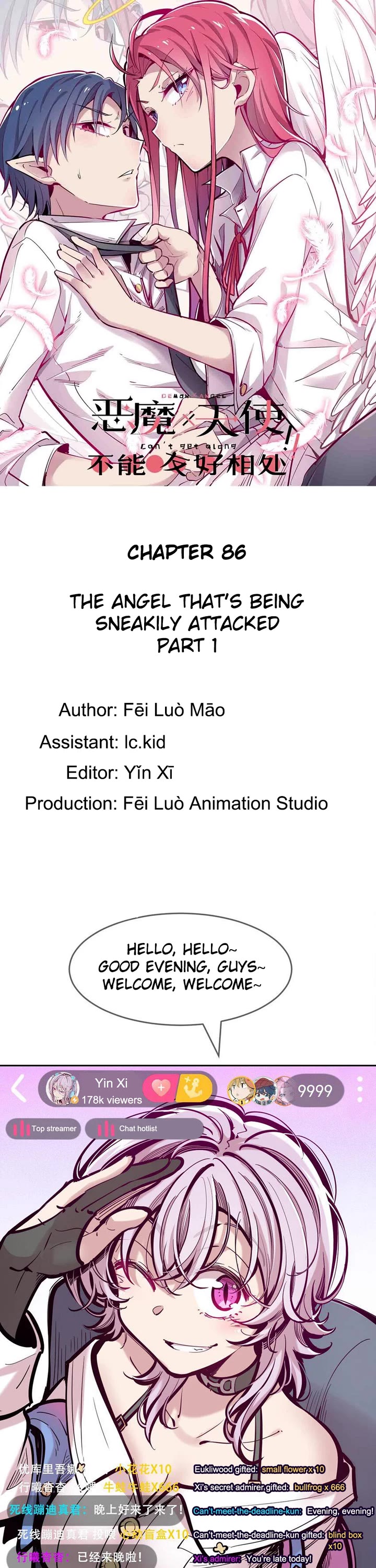 Demon X Angel, Can't Get Along! Chapter 86 page 1 - Chapter 86: The angel that's being sneakily attacked. Part 1