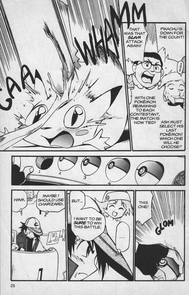 Dengeki Pikachu Chapter 11 page 26 - Chapter 11: Welcome to the Big Leagues