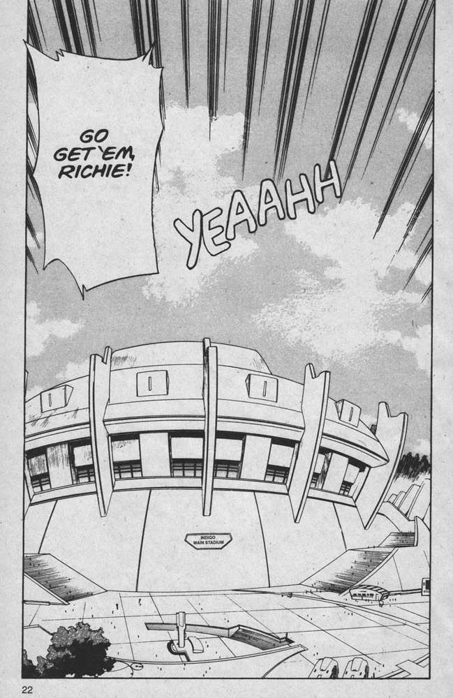 Dengeki Pikachu Chapter 12 page 23 - Chapter 12: The Indigo Finals
