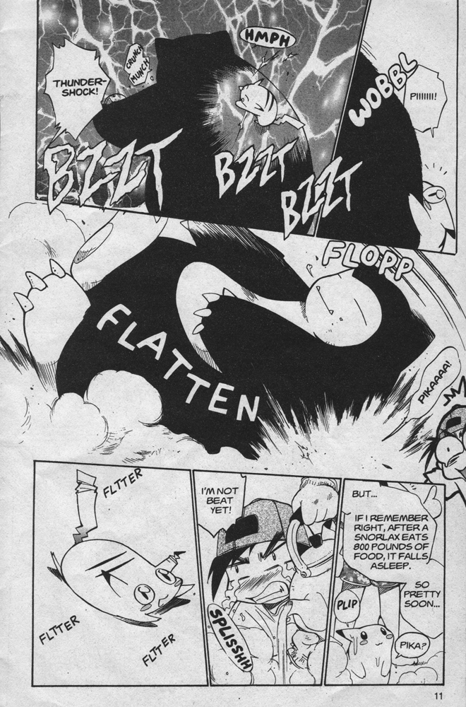 Dengeki Pikachu Chapter 13 page 11 - Chapter 13: Attack of the Demon Stomach