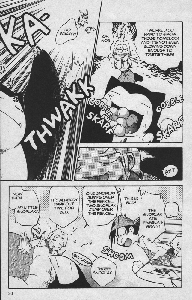 Dengeki Pikachu Chapter 13 page 20 - Chapter 13: Attack of the Demon Stomach