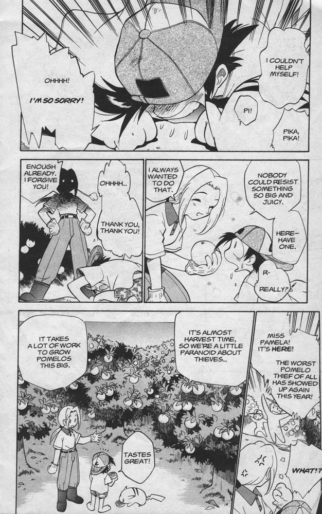 Dengeki Pikachu Chapter 13 page 7 - Chapter 13: Attack of the Demon Stomach