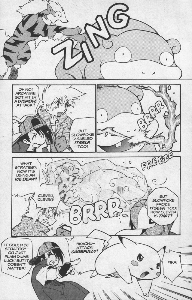 Dengeki Pikachu Chapter 14 page 21 - Chapter 14: Ash vs. Gary
