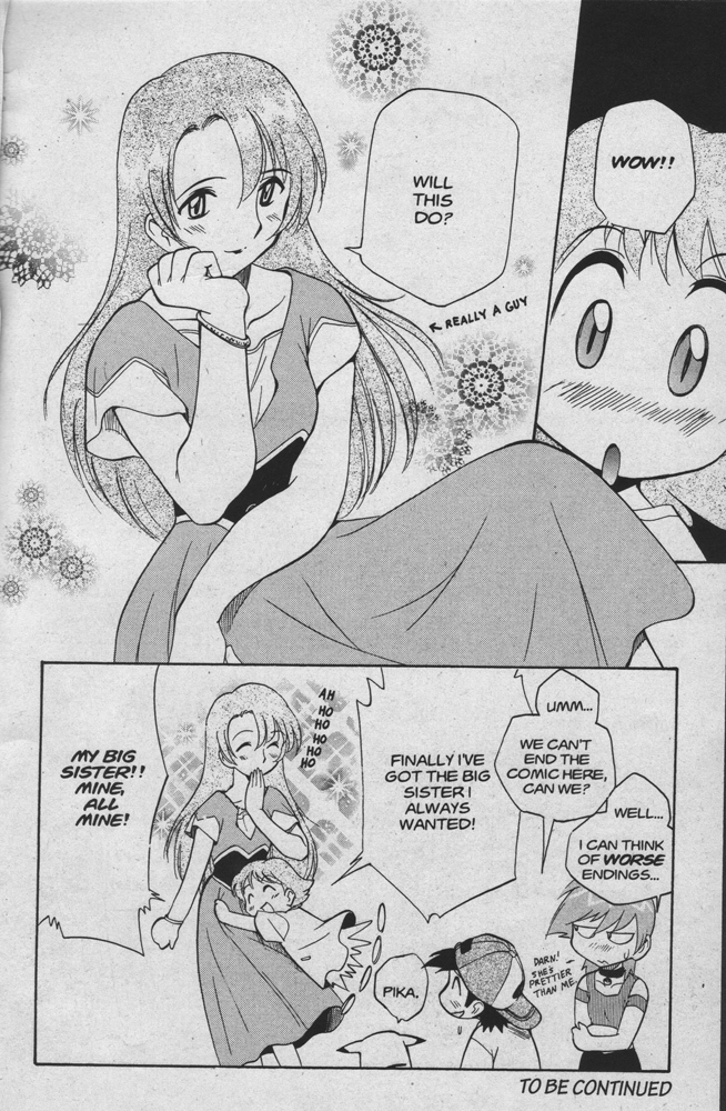 Dengeki Pikachu Chapter 15 page 30 - Chapter 15: You Bet Your Wife