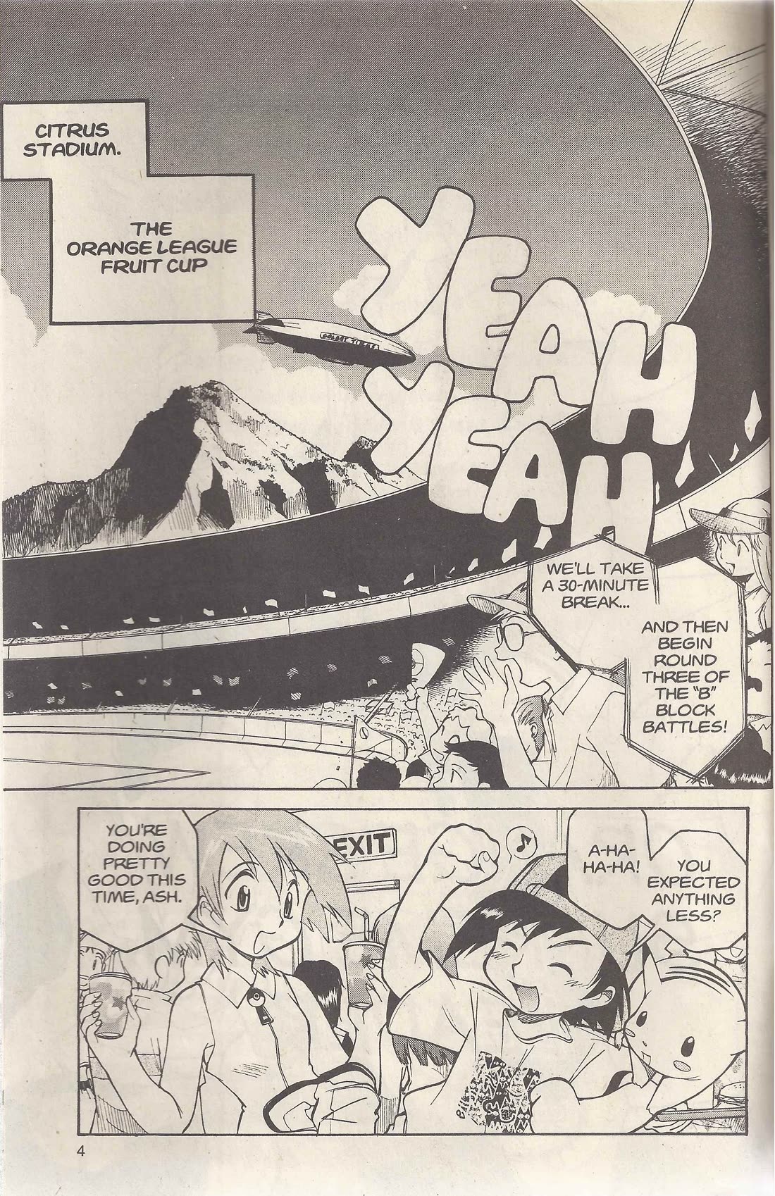 Dengeki Pikachu Chapter 17 page 3 - Chapter 17: The Orange Crew Supreme Gym Leader