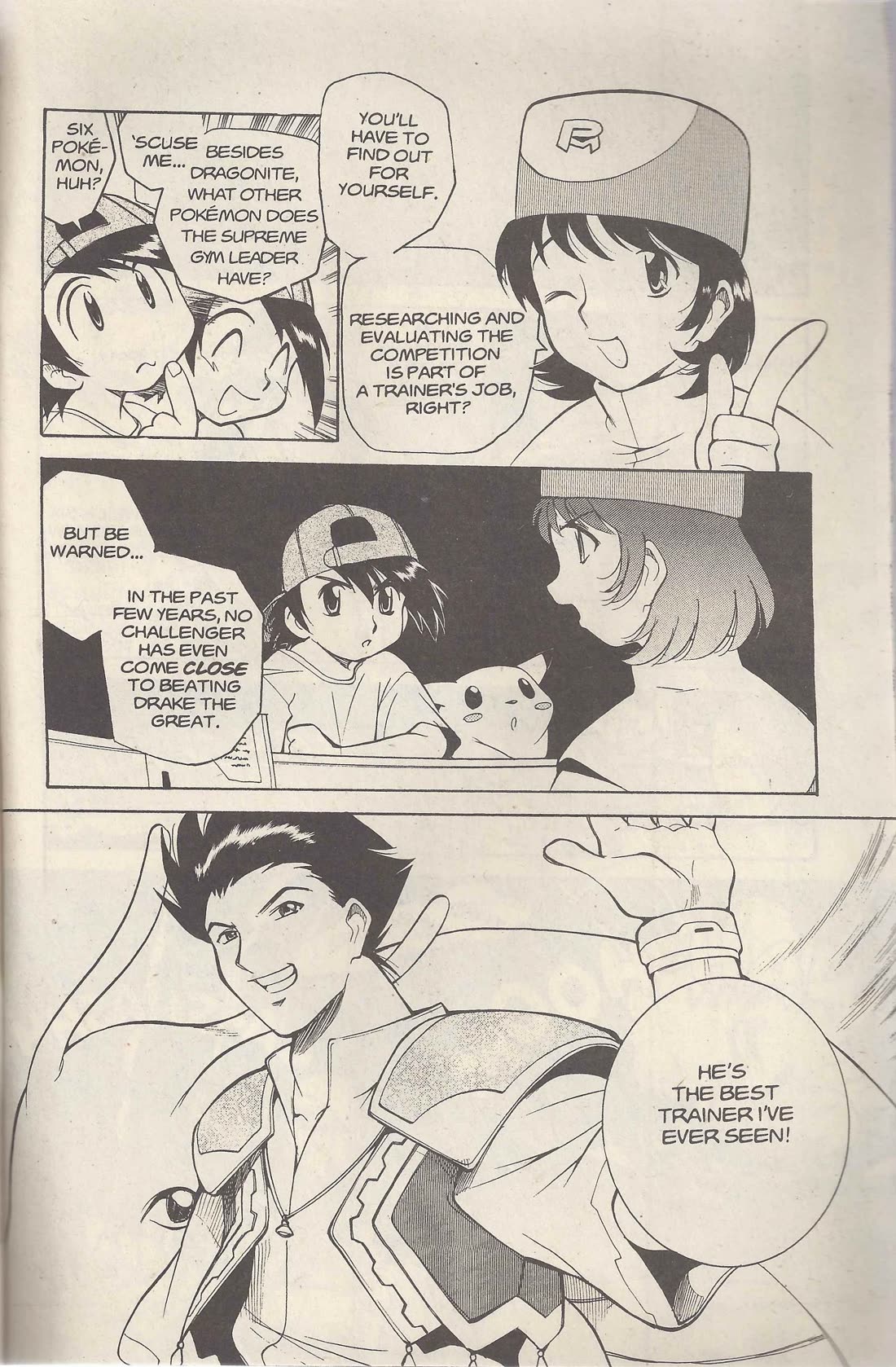 Dengeki Pikachu Chapter 17 page 8 - Chapter 17: The Orange Crew Supreme Gym Leader