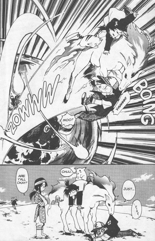Dengeki Pikachu Chapter 5 page 12 - Chapter 5: The Human Race and the Pokémon Race
