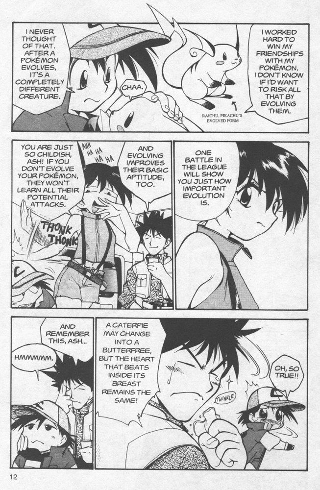 Dengeki Pikachu Chapter 6 page 13 - Chapter 6: To Evolve Or Not to Evolve, That Is the Question!