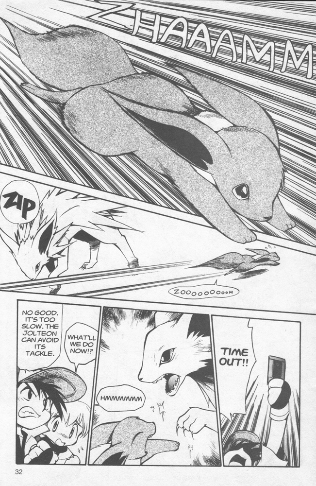 Dengeki Pikachu Chapter 6 page 33 - Chapter 6: To Evolve Or Not to Evolve, That Is the Question!
