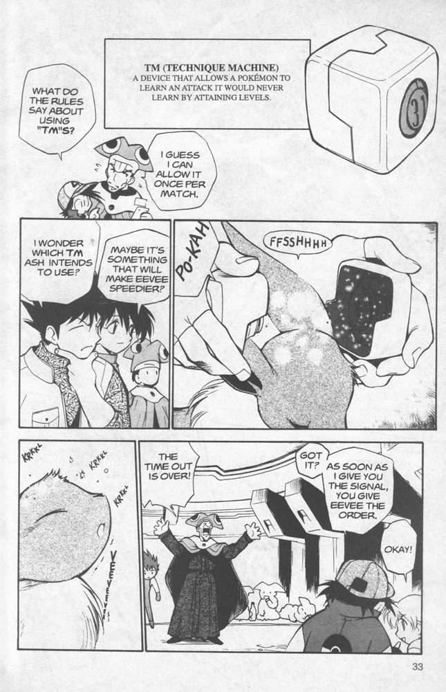 Dengeki Pikachu Chapter 6 page 34 - Chapter 6: To Evolve Or Not to Evolve, That Is the Question!