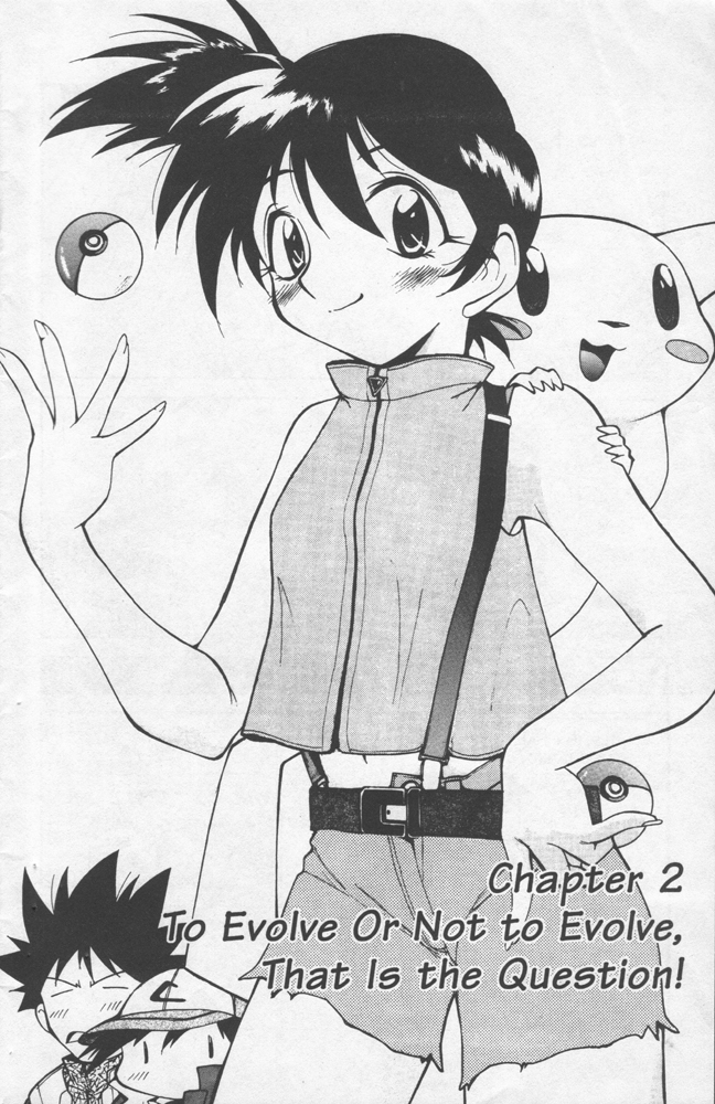 Dengeki Pikachu Chapter 6 page 4 - Chapter 6: To Evolve Or Not to Evolve, That Is the Question!