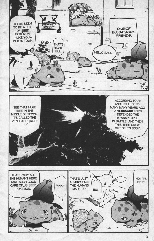 Dengeki Pikachu Chapter 9 page 4 - Chapter 9: I'm Your Venusaur